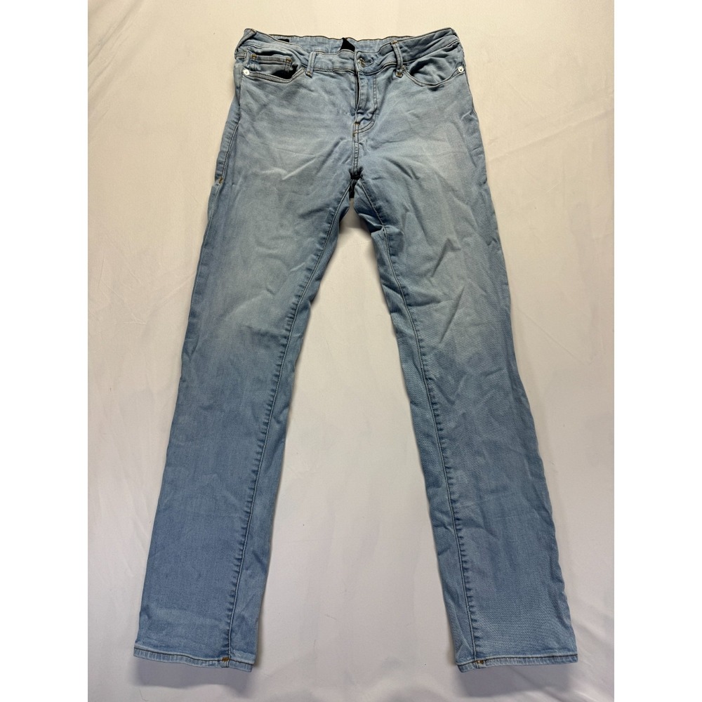 True Religion Billie Mid Rise Straight Jeans Men 32 Blue Light Wash Denim Cotton